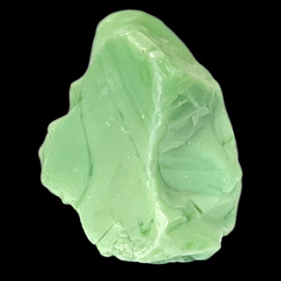 Lime Green Opaque Art Glass Cullet Glowing Manganese Slag Glass #5GX54 - Picture 4 of 7